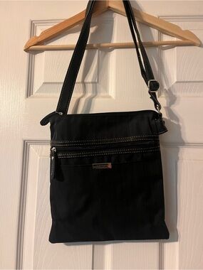 Roots Black Crossbody Bag